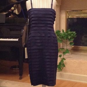 Exquisite midnight blue cocktail dress.